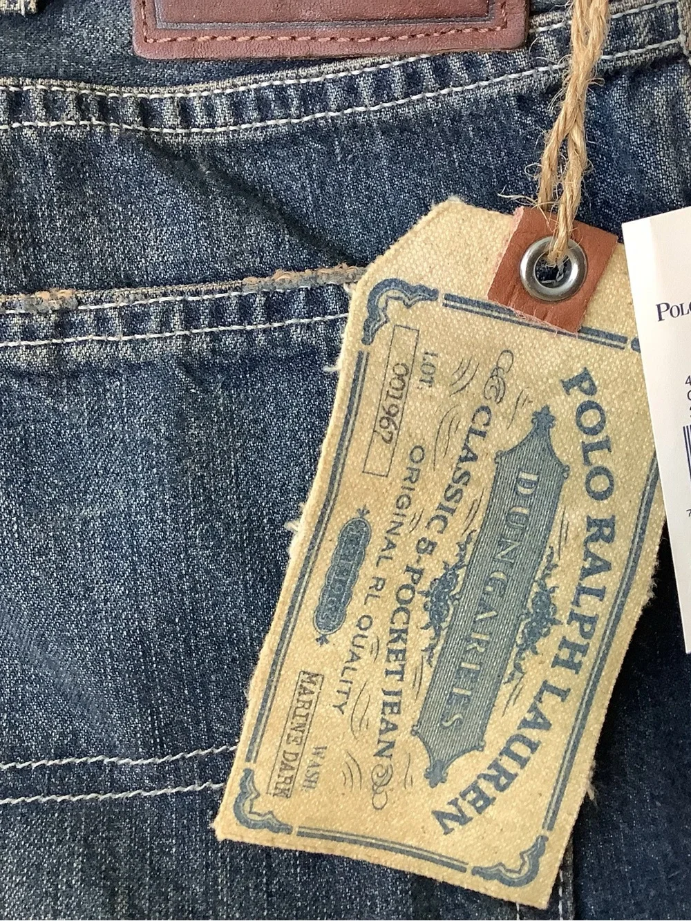 Polo Ralph Lauren Jeans Men Made In USA Authentic Dungarees.